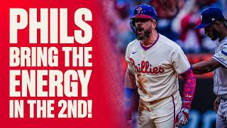 Kyle Schwarber and the Phillies get 3 in the 2nd!