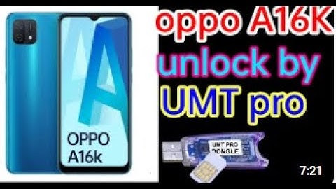 Oppo A16k Mtk CPU Letest Security Phone Unlock By UMT  Oppo Mtk
