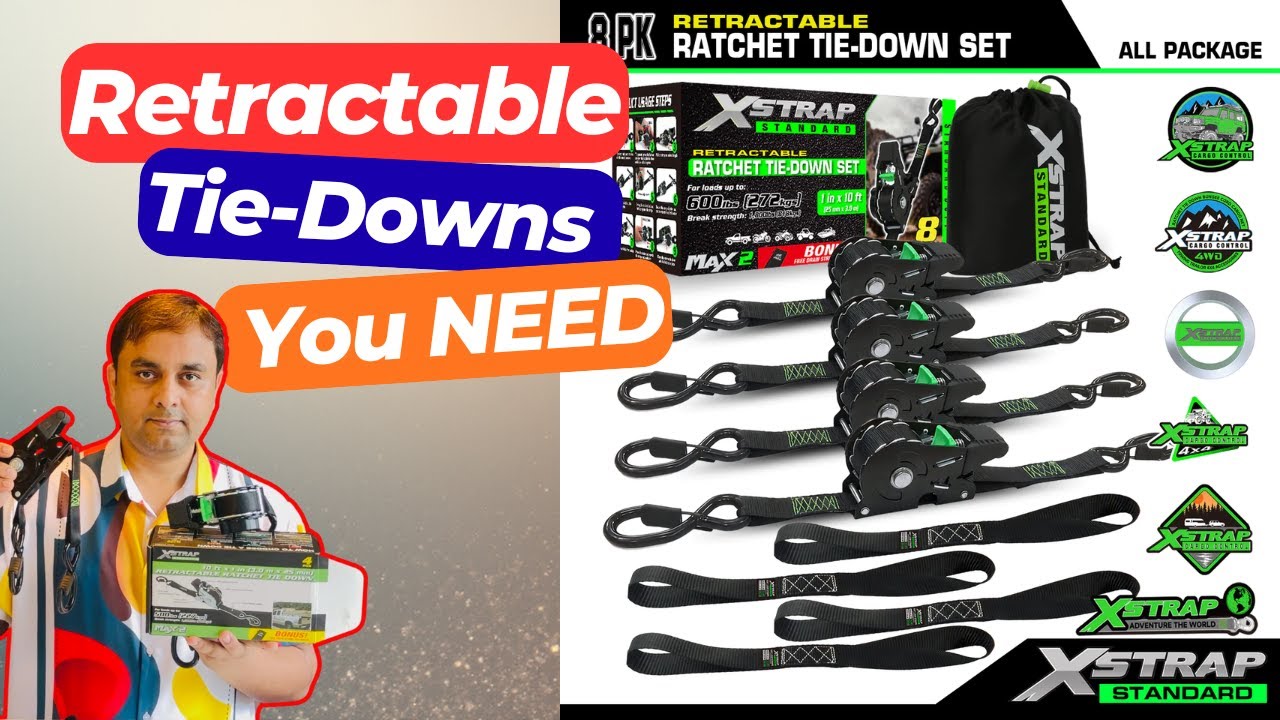 Xstrap 61789 Retractable Ratchet Tie Down Straps Review | Ultimate Strength Test
