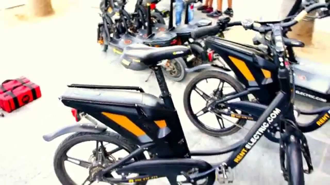 Electric Bikes and Scooters in Barcelona YouTube