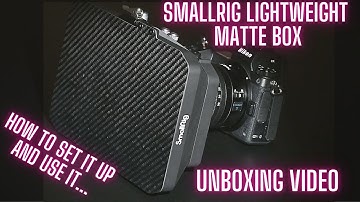 SmallRig Lightweight Matte box unboxing video 2660 and how to use it.