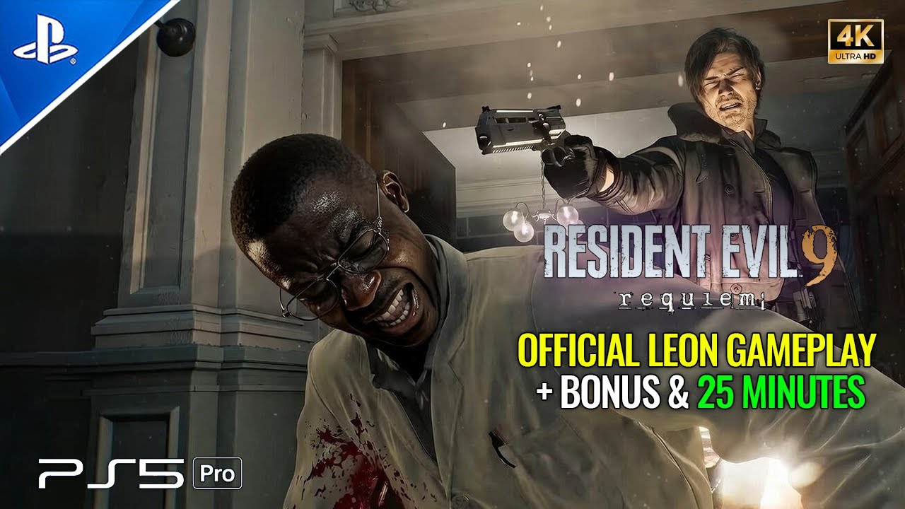 RESIDENT EVIL 9 REQUIEM - OFFICIAL Leon Gameplay Showcase | 25 Minutes + BONUS (4K)