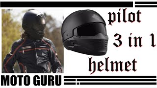 Harley davidson Pilot Helmet, scorpion covert 3 in 1 Owner's Reviews -  YouTube