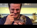 Chipmunk Frantically Tries To Open Box Of Nuts