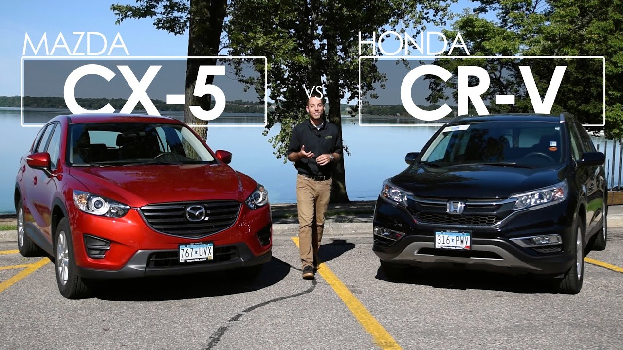 Mazda CX5 vs. Honda CRV Model Comparison Driving Review YouTube