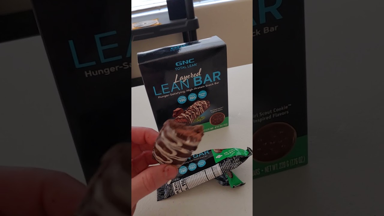 my hypothesis was correct better in fridge GNC Layered thin mint girl Scout cookie protein bar 👍