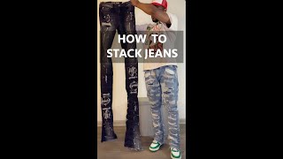 How to stack jeans by Si Tu Veux Denim