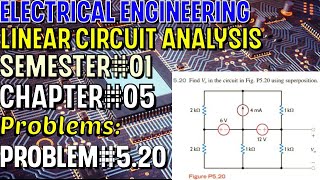 Linear Circuit Analysis | Chapter#05 | Problem#5.20 | Basic Engineering Circuit Analysis