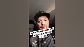 Wanna stay in front of your website visitors 24/7? Try this!