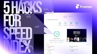Five Hacks to Improve Framer Performance &amp; Speed Index ⚡️ Beginner