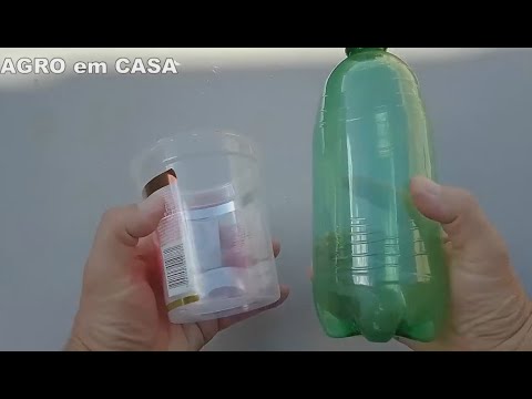 COMO FAZER UM GOTEJADOR PARA DUAS PLANTAS QUE DURE UMA SEMANA INTEIRA