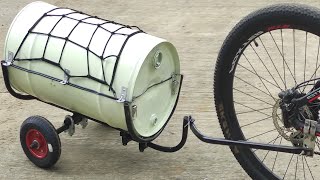 DIY Camping Bike Trailer Build From Steel Drum