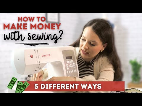 5 ways how to make extra money with sewing from home or online (and is Youtube worth it?)
