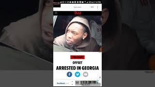 Offset Arrested With Gun And Hit With 4 Charges !