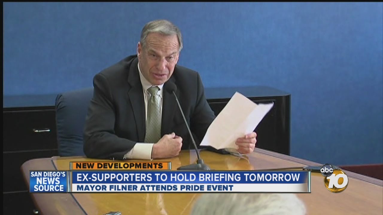 3 former supporters of Mayor Bob Filner to hold news conference
