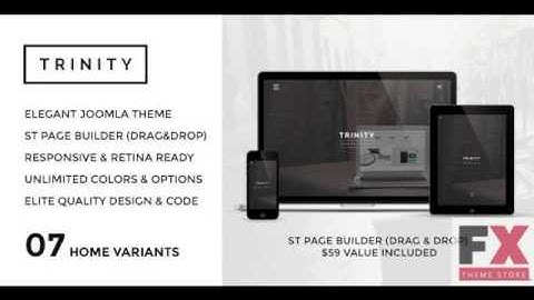 Preview TRINITY - Responsive Parallax Joomla Template TFx