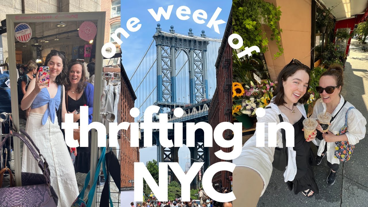 spending a week thrifting in New York City!! flea markets, crossroads, goodwill