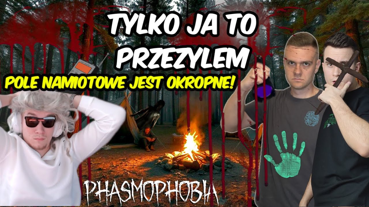 POLE NAMIOTOWE JEST NAWIEDZONE!🤯*ZOSTAŁEM TAM SAM* | PHASMOPHOBIA