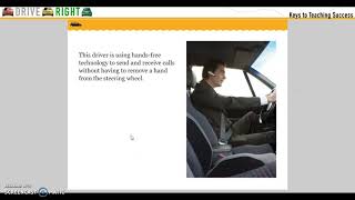distraction inside the vehicle