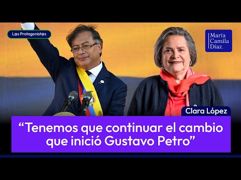 Clara López says she would seek support from Petro and dialogue with Uribe during her administrat...
