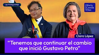 Clara López dice que en su gobierno buscaría apoyo de Petro y diálogo con Uribe | María Camila Díaz