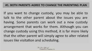 Why Should You Request A Child Custody Modification?