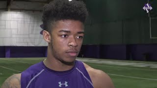 Football - Greg Newsome II Media Availability (4/14/18)