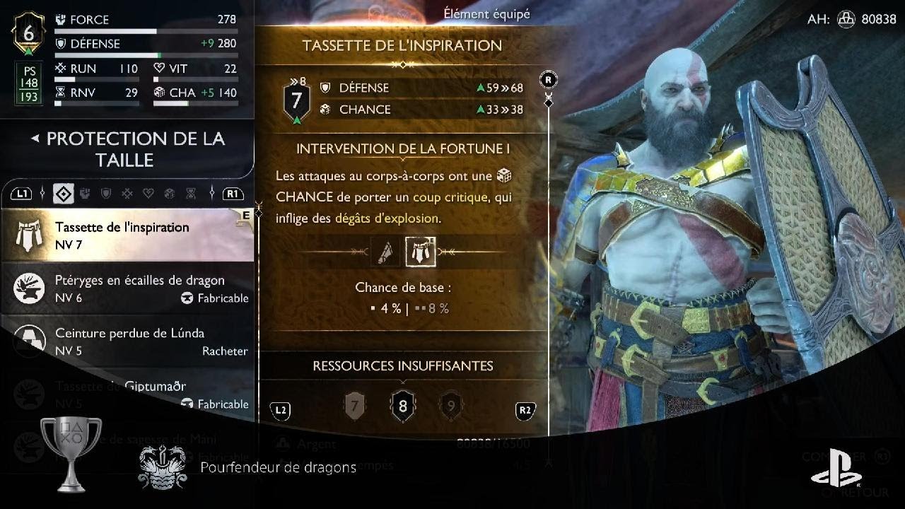 Trophée God of War Ragnarök "Pourfendeur de dragons" YouTube
