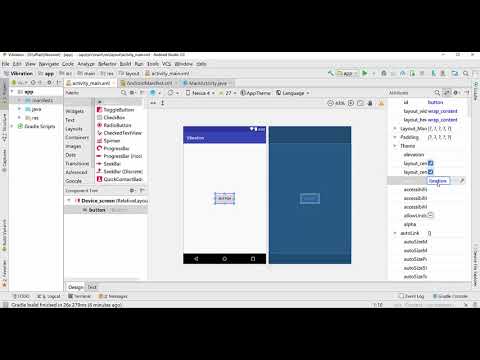how to make vibration effect in android studio