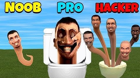 NOOB VS PRO VS HACKER MERGE SKIBIDI TOILET