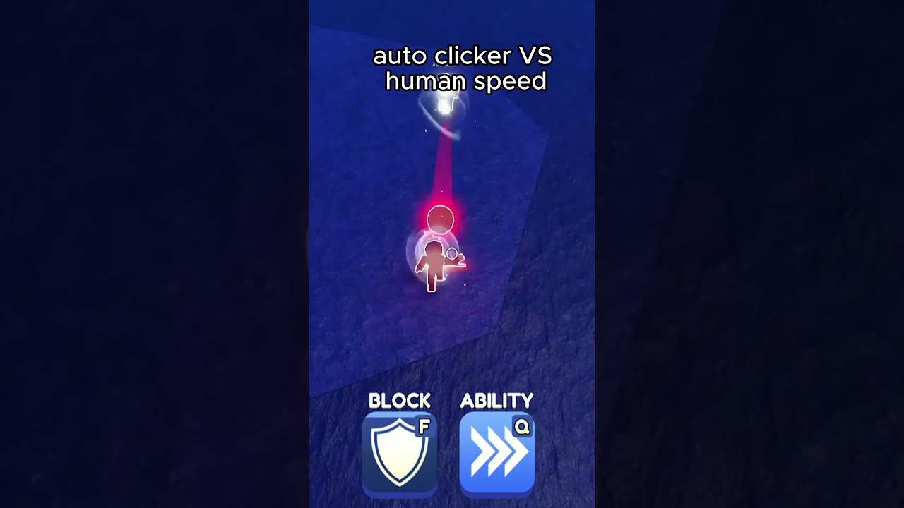 POV: Auto clicker VS Human speed. - #BladeBall #roblox #dingus