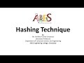 Hashing Techniques in Data Structures by Mr. Akhilesh Kumar Srivastava