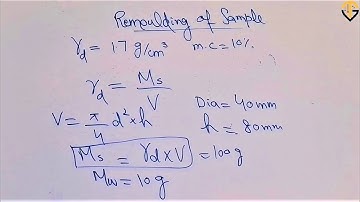 Remoulding of The Soil Sample | Geotech with Naqeeb