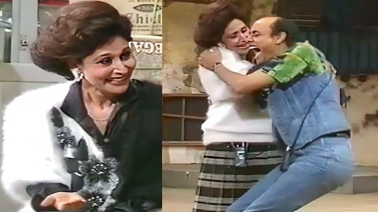 سهير البابلي احرجت احمد بدير علي المسرح هتموت من الضحك 😂😂 انت هتبوسني يخربيتك جوزي قاعد بيتفرج 😂🤣