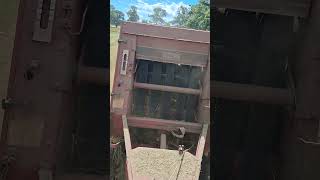 rolling up some hay