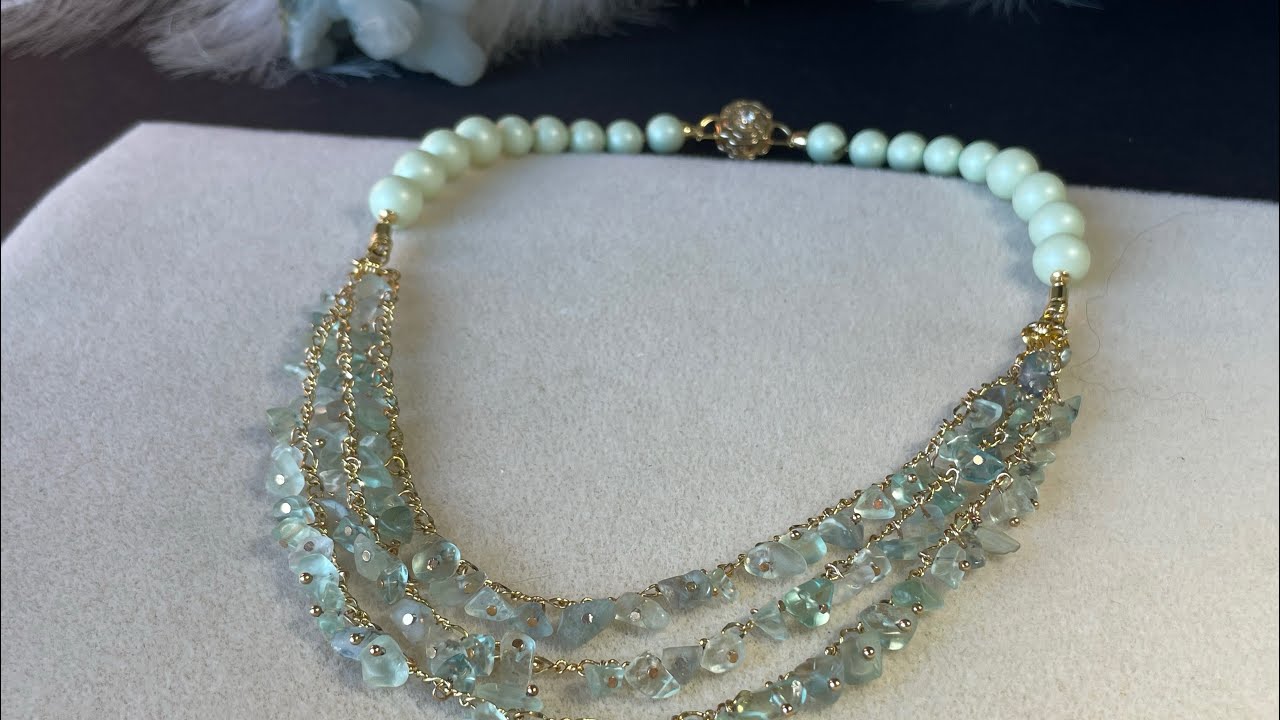 И крошка может выглядеть ювелирно! Флюорит ! МК ! #handmade_jewellery 