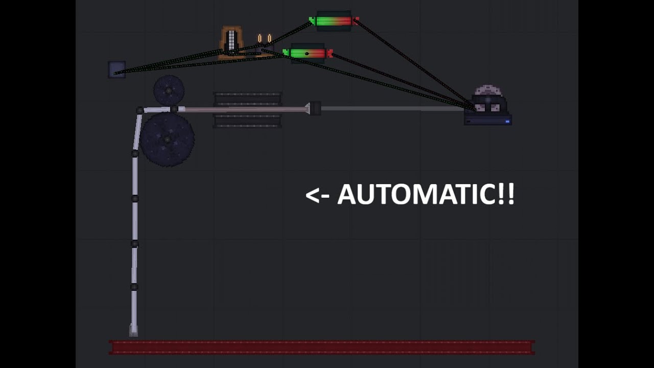 Automatic Dual-Wheel Garage Door in People Playground
