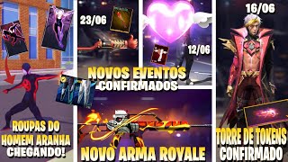 URGENTE! NOVOS EVENTO DA SEMANA CONFIRMADOS, ROUPAS DO HOMEM ARANHA CHEGANDO, ARMA ROYALE E MAIS!!