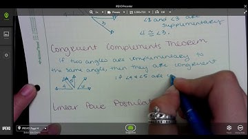 2 6 Congruent Supplements and Complements Theorem
