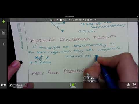 2 6 Congruent Supplements and Complements Theorem