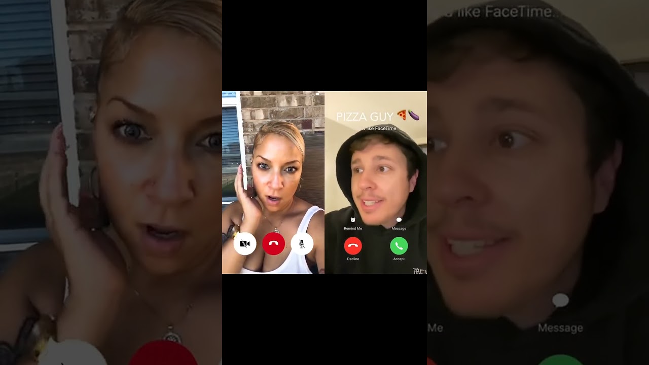 Hilarious facetime prank - unexpected pizza guy call!