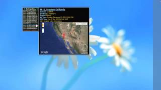 Windows 7 Desktop Widget for Detecting Earthquake screenshot 3
