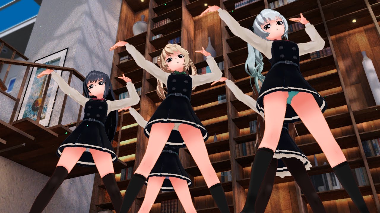 Mmd艦これ 霞ちゃん荒潮ちゃん大潮ちゃん朝潮ちゃん満潮ちゃんで 四角い地球を丸くする アニメ風味パンチラマシマシ Youtube