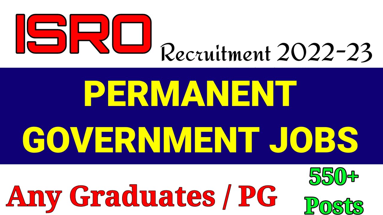 Permanent Jobs | Government Permanent jobs 2022-23 | Freshers | Permanent Govt Recruitment 2022 |