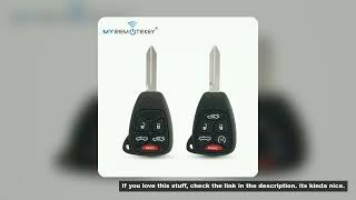 MYremotekey FCC OHT692427AA Remote head key shell 5/6 button for 2007-2014 Chrysler Sebring 200 Conv