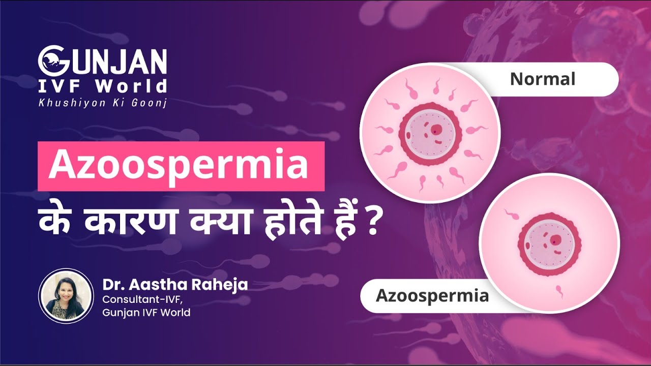 Causes of Azoospermia Azoospermia के कारण Gunjan IVF World Dr