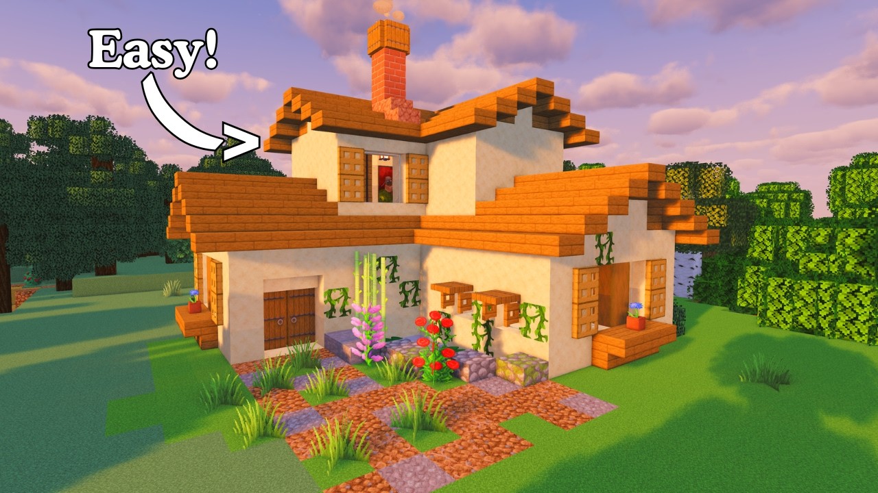 Easy Italian Survival house Minecraft (Tutorial) 🏠