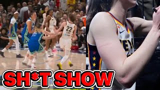 Caitlin Clark ￼MAULED BY DALLAS WINGS & SABOTAGE BY STEPHANIE WHITE WITH HELP FROM ALIYAH BOSTON!