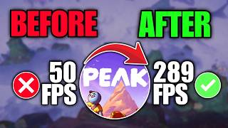 PEAK Lagging & Low FPS Fix!