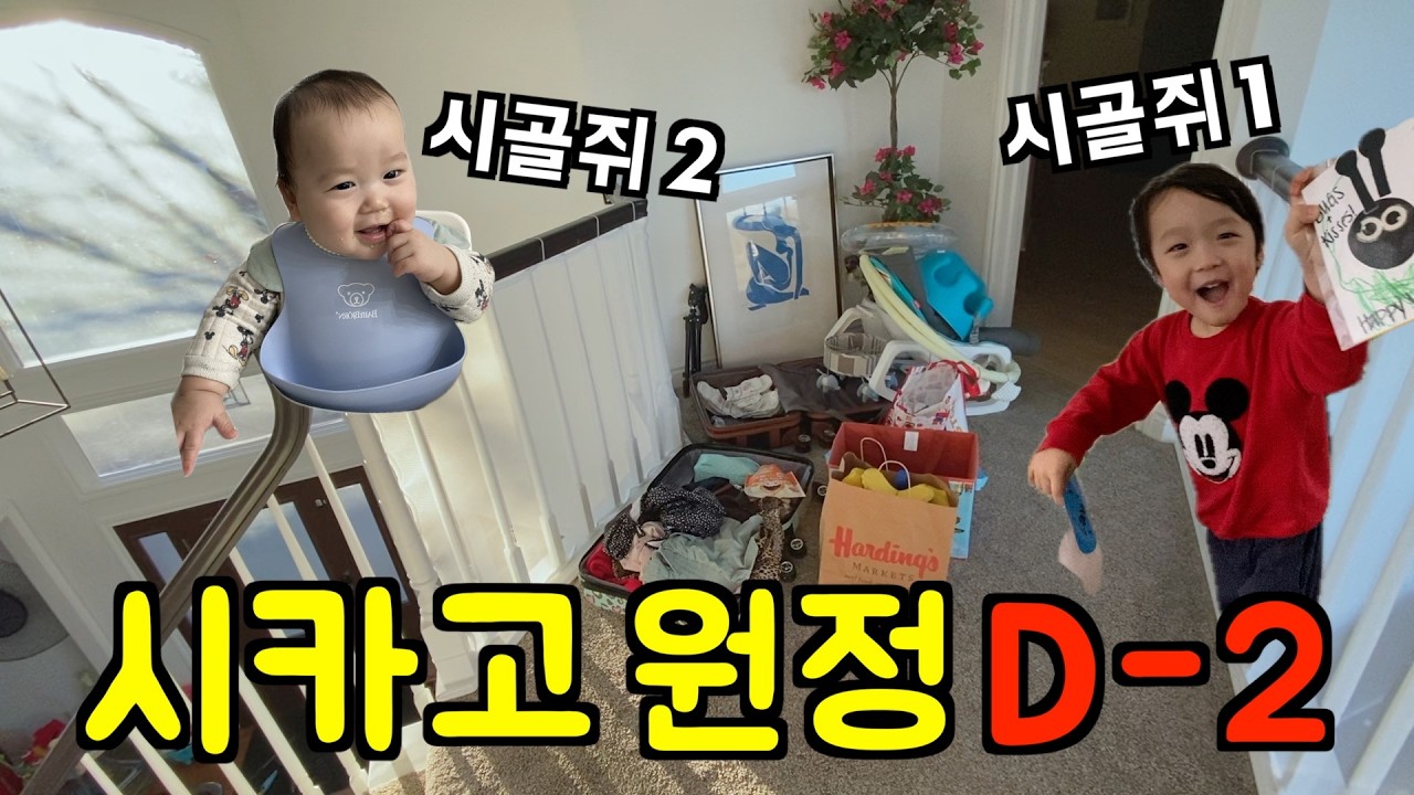 미국 일상 🇺🇸 미국 시골쥐들 시카고 상경 D-2 (벌써부터 난리남) 미국 브이로그